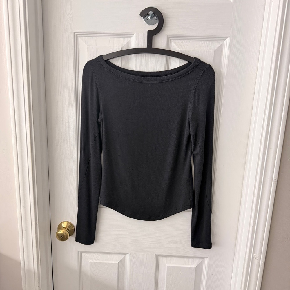 lululemon Hold Tight Boatneck Long-Sleeve Shirt size 6 - Picture 2 of 4